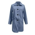 thumbnail image 5 of Aoiroe Women Winter Mid,Long Jackets For Women,Wool Blend Coat Women,Wool Pea Coats For Women,Long Winter Coats For Women,Long Coats For Women,Ladies Winter Coats,Blue,4XL, 5 of 6