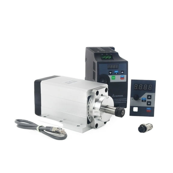 Square 600W ER11 DC Brushless Spindle Motor CNC Kit With Brushless Driver For Router Milling Machine ,Quiet Operation