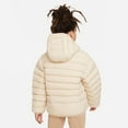 thumbnail image 3 of Nike Sportswear Lightweight Synthetic Fill Big Kids' Loose Hooded Jacket Color: Sanddrift/Sanddrift/White Size: L, 3 of 6
