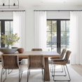 thumbnail image 3 of ASWZXCFGV Sage Green Linen Sheer Curtains 96 Inches Long Memory Shape Trained Pleated Curtain for Living Room with Hooks Rings Back Tab Pinch Pleat Drapes 96 Inch Length for Boho Bedroom, 3 of 8