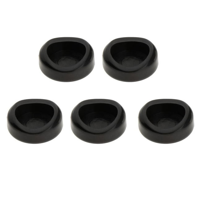 Saxofón de plástico negro Botón de reposabrazos diámetro interior 14mm, reposabrazos de saxofón/botón-plástico negro-5 piezas la adaptaciónción a varios shamjiam botón del pulgar del saxofón