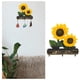 thumbnail image 4 of percha de pared con diseño de girasol, estilo vintage, para el hogar, 4 of 7
