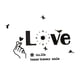 thumbnail image 5 of Reloj de pared acrílico con diseño de amor, sin marco, de 35 pulgadas de largo. Números negros, 5 of 9