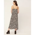 thumbnail image 4 of Moomaya Stylish Printed Rayon Sleeveless A-Line Dress - V Neck, Summer Dress, 4 of 9