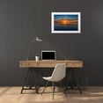 thumbnail image 3 of Haddad, Sheila 24x17 White Modern Wood Framed Museum Art Print Titled - Stunning colors of sunrise and clouds reflected on Lake Hancock from Circle B Bar Preserve-Florida, 3 of 4