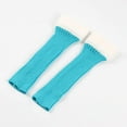 thumbnail image 3 of KyCheLot Leg Warmers for Women Ribbed Fleece Trim Knitted Socks Fall Winter Streetwear, 3 of 3