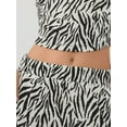 thumbnail image 4 of Wide Leg Zebra Print Trousers, 4 of 6