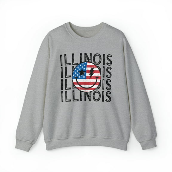 Illinois IL Moving Vacation Sweatshirt, Gifts, Crewneck