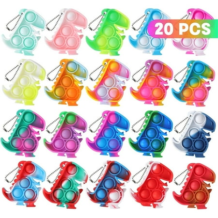 20 PCS/SET Dinosaur Toys Pop Fidget Toys - Perfect Party Favors for Boys & Girls!