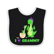 Inktastic I Love Grammy Boys or Girls Baby Bib