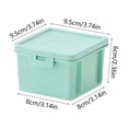 thumbnail image 3 of Stackable Desktop Storage Box with Buckled Lid, Mini Plastic Organizer for Office Stationery, Compact Decorations for Holiday Desk, Topliu, 3 of 6