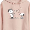 thumbnail image 3 of Peanuts - Rerun And Snoopy Bubbles - Juniors Cropped Pullover Hoodie, 3 of 6