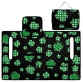 thumbnail image 5 of Whosucclay Golf Cart Accessory for Club Car EZGO Yamaha Carts, 4 Storage Pockets Golf Cart Seat Cushion Cover Golf Cart Seat Towel, Clover Pattern, 5 of 9