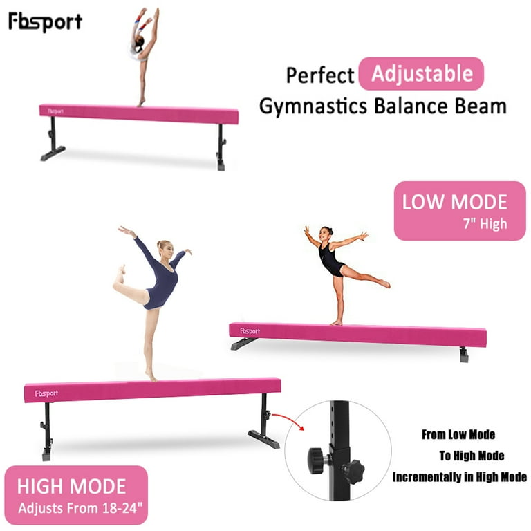 FBSPORT Balance Beam For Home Balance Beam Height Adjustable