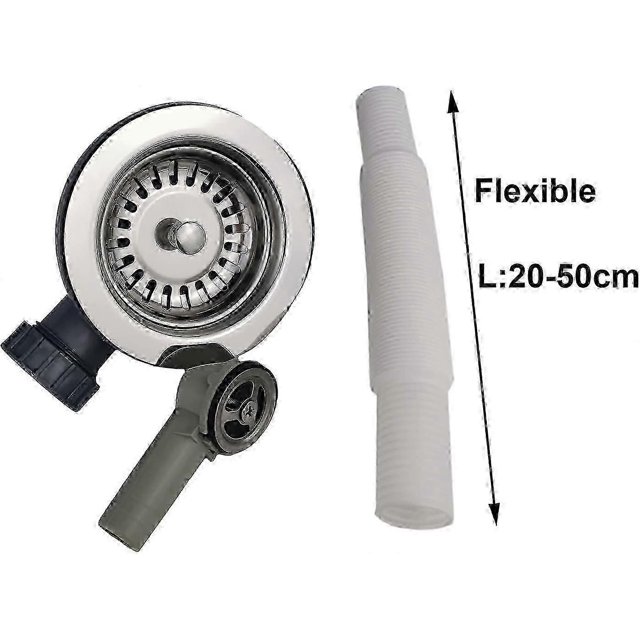 114 mm 1? "stainless steel kitchen sink strainer basket with overflow sink drain