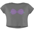 thumbnail image 1 of Halloween Soutien-Gorge Coquillage Violet Junior Crop Top Boxy T-Shirt, 1 of 1