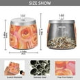 thumbnail image 2 of Yayeee Ashtray with Lid for Cigarette Smokeless Stainless Steel Home Ash Holder, Pink Flowers, 2 of 7