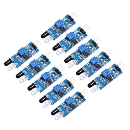 

Cogfs 10 Pcs Smart car barrier avoiding sensor module optoelectronic reflection sensor
