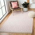 thumbnail image 2 of SAFAVIEH Montauk Lars Geometric Cotton Area Rug, Pink/Ivory, 4' x 6', 2 of 8