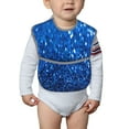 thumbnail image 6 of Zufioo A Blue Glitter Print Toddler Adjustable Waterproof Bib, 11.6x15 Inch Feeding Bib Suitable for 6-24 Month Babies, 6 of 8