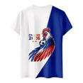 thumbnail image 4 of Women's Football Graphic T-Shirt,V-Neck Short Sleeve Graphic Print T-Shirt, Lightweight Summer Casual Soft Top for Everyday Wear for Soccer Tournament 2026 Hot Pink Size: M, 4 of 4