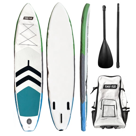 Tengo Plus Inflatable Stand Up Paddle Board, SUP Board with Paddle & Backpack