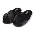 thumbnail image 1 of Bench Women Faux Fur Open-toe Criss Cross Band Slip-On Slippers, 1 of 15