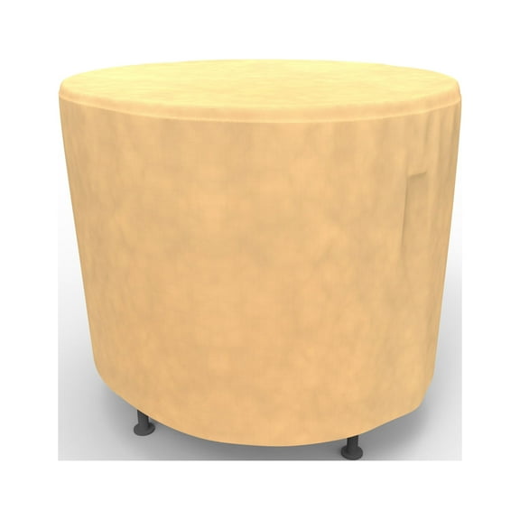 Budge Small Beige Patio Outdoor Round Table Cover, All-Seasons