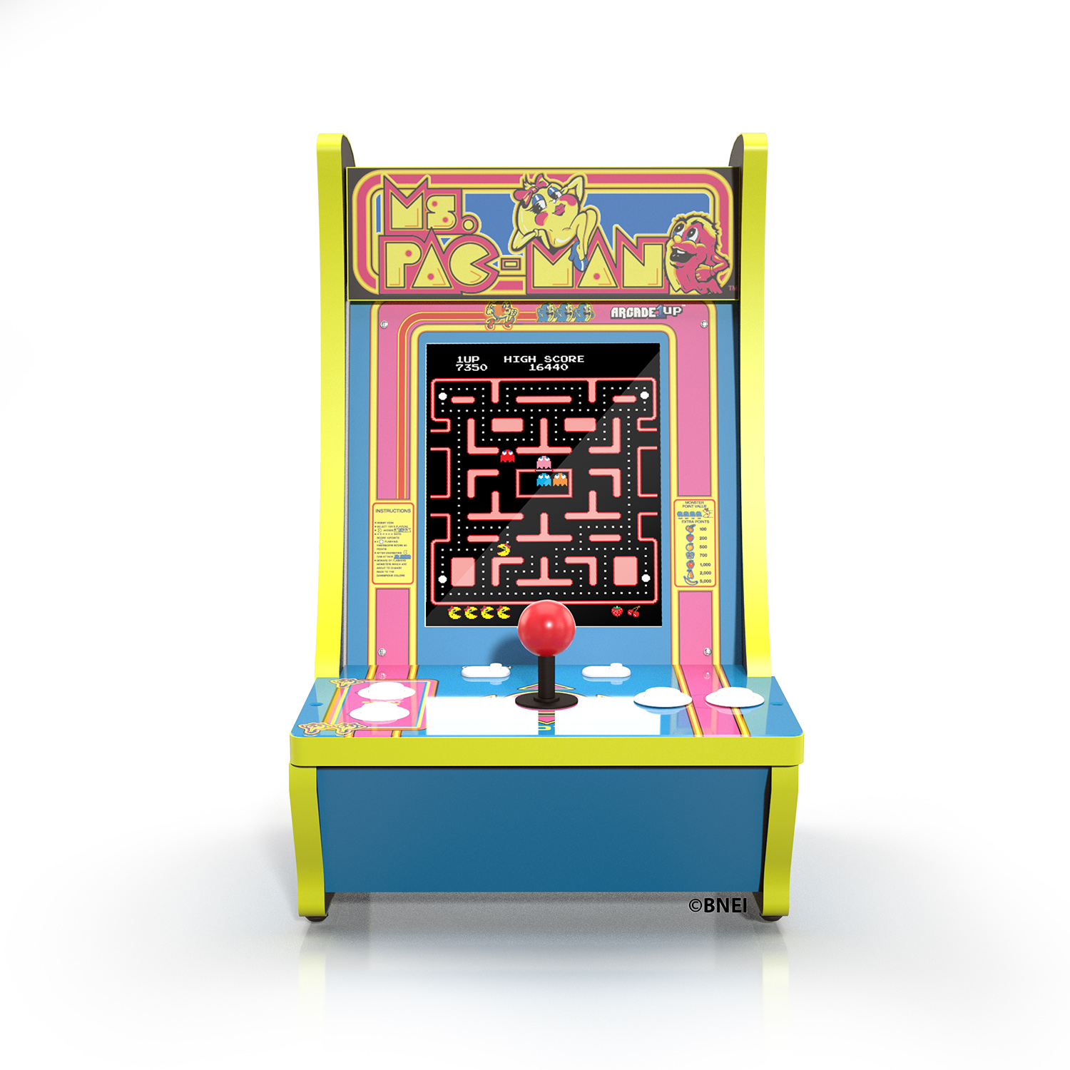 Ms. PAC-MAN Counter-cade, 4 Games in 1, Arcade1UP - image 3 of 7
