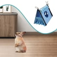 thumbnail image 7 of FITYLE Guinea Pig Hideaway Small Animal Hideout Tubes, Cage Accessories ,Nest Hamster Play Tunnels for Mice Bunny Hedgehogs Sleeping Blue, 7 of 7