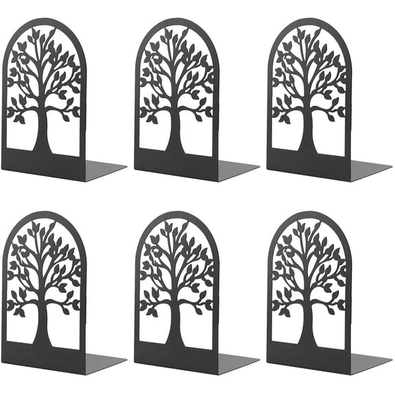 Metal Book Ends for Office&School Home Decorative(3 Pairs)