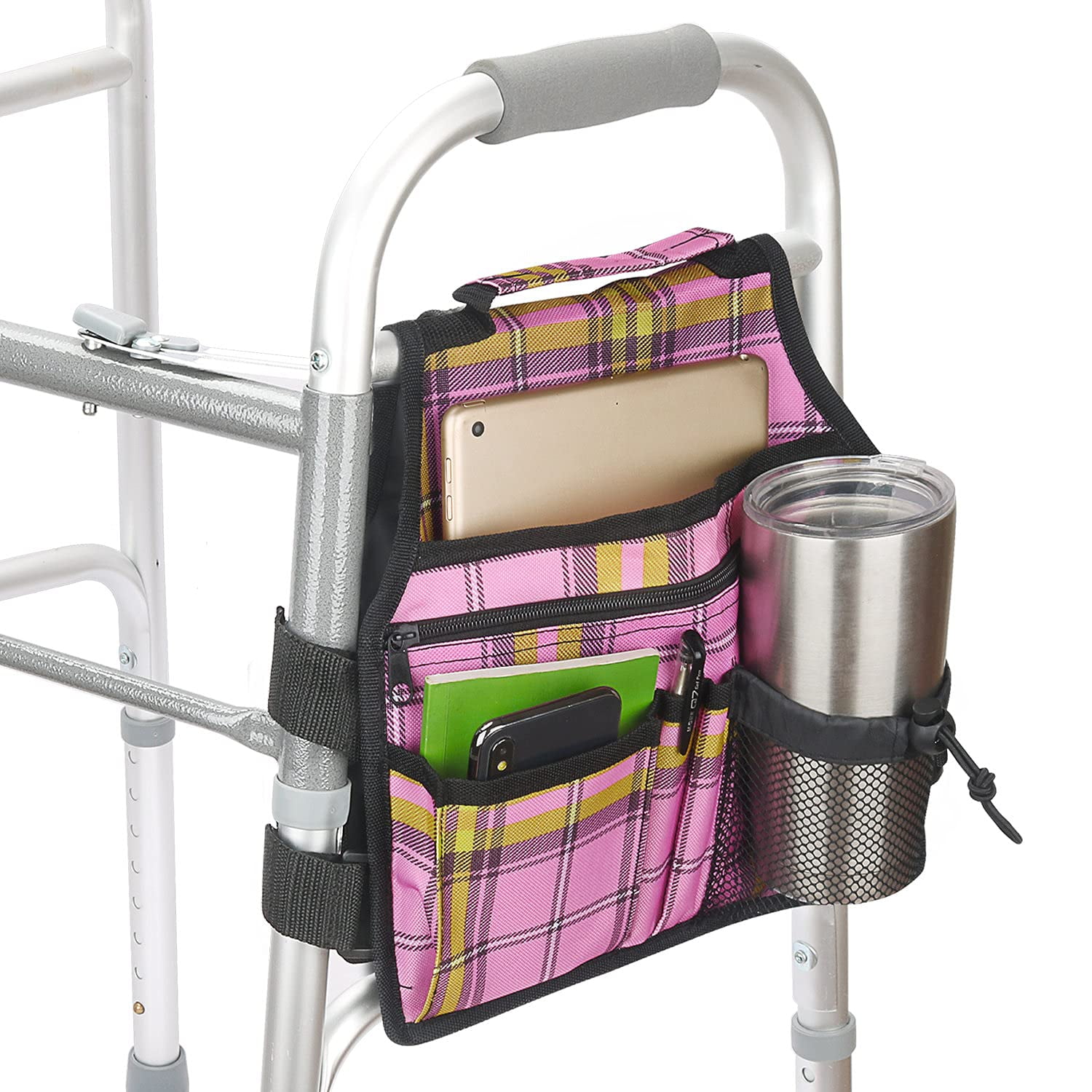 Side Walker Bags,Walker Organizer Pounch for Rollator and Folding Walkers,Walker Side