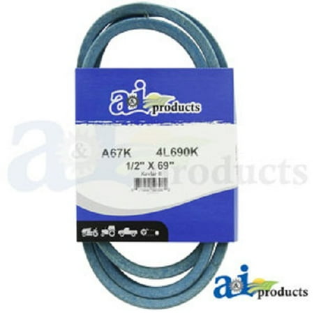 - A67K A-SECTION MADE WITH KEVLAR (BLUE) V BELT - 1/2