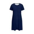 thumbnail image 3 of Censtreet Nightgowns for Women Short Sleeve Sleepshirt Nightshirt Soft Pajamas Dress Casual Sleepwear, 3 of 6
