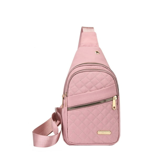 Mochila escolar EUDIDV, moderna, con bordado de diamantes, bandolera de hombro, gran capacidad, impermeable, con orificio para datos, mochila ligera de viaje