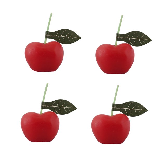 4 piezas de velas aromáticas de ciruela cargadas en el coche, decoración creativa para el hogar, velas aromáticas de frutas
