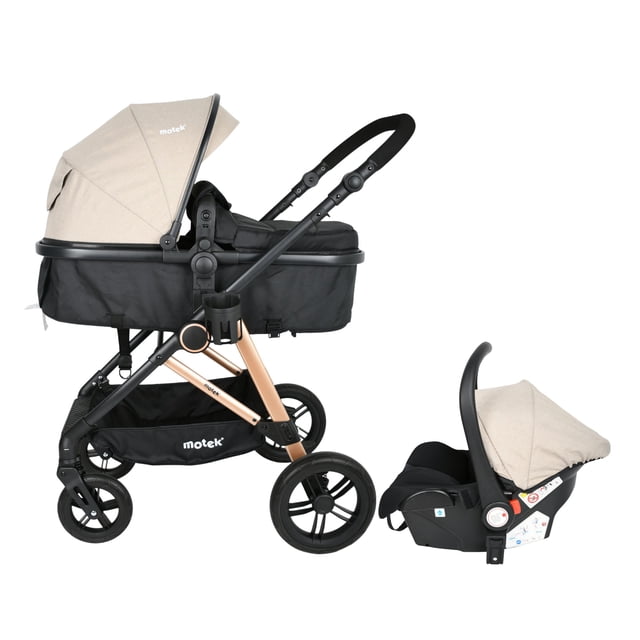 Carriola 3 En 1 Motek Sophy Plus Sistema Viaje Convertible