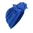 thumbnail image 2 of Clearance! Baberdicy Women Cancer Head Scarf Hat Cap Hair Scarf Turban Head Wrap Turban Hats Headwear Blue, 2 of 3