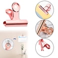 thumbnail image 2 of Large Metal Hinge Clips, Fresh-Keeping Clamp for Crafts, Photo, Drawing, Food Bags at Home, Office, Shop, Rose Gold, 1 Pcs, 1.96 Inches, 2 of 8