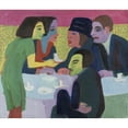 thumbnail image 3 of Ernst Ludwig Kirchner 23x20 Black Modern Framed Museum Art Print Titled - Scene at a Cafe (ca. 1926), 3 of 5