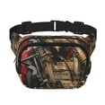 thumbnail image 1 of Kdxio Sac Banane à Double Couche Imprimé Aigle Chauve, Ceinture Réglable, Sac de Sécurité Mains Libres pour Voyage Randonnée Course Sergé, 1 of 9