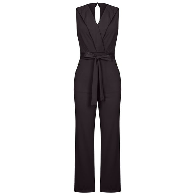 Mono de mujer, monos, monos de moda, vendaje, sólido, hombros descubiertos, tirantes, camisola, pantalones, mono con cremallera Odeerbi ODB-2