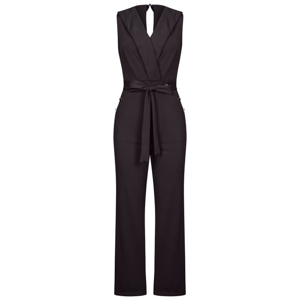 Mono de mujer, monos, monos de moda, vendaje, sólido, hombros descubiertos, tirantes, camisola, pantalones, mono con cremallera Odeerbi ODB-2