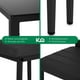 thumbnail image 4 of Juego De Comedor 4 Sillas y Mesa De Vidrio Templado Lexus negro 5, 4 of 7