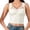 White, variant on KHONTS Undershirts with Shelf Bra for Women Tank Tops with Built in Bras Mesh Splicing Sleeveless Tops White XL