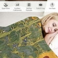 thumbnail image 3 of COMIO  Farm Garden with Sunflowers Blanket - Fine Art Gift Throw Woven, 3 of 6