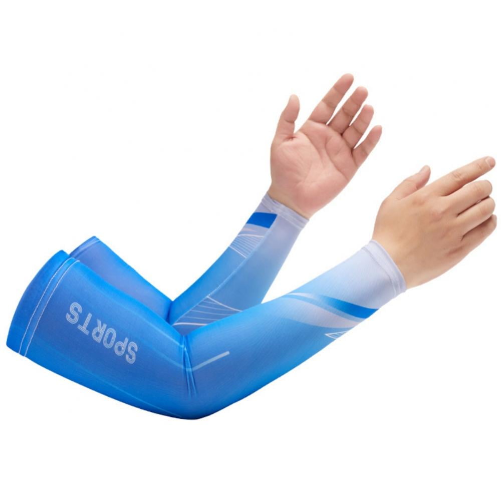 1 Pair UV Sun Protection Arm Sleeves Cooling Sports Sleeve Anti Slip ...