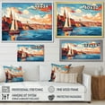 thumbnail image 5 of Designart "Sunset Coastlines Sydney Harbor III" Oversized Coastal Framed Wall Art - Coastal Blue Coastal Port Hallway Framed Wall Art Decor, 5 of 7