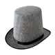 thumbnail image 2 of Sombrero de copa, cómodo y creativo, accesorio de disfraz para espectáculos de rol. Gris, 2 of 8