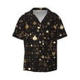 thumbnail image 3 of Goofa Casino Printed Men's Casual Short-sleeved Shirt,Lightweight Breathable Button-down,Summer Casual men's top,Versatile Fashion shirt-Large, 3 of 7